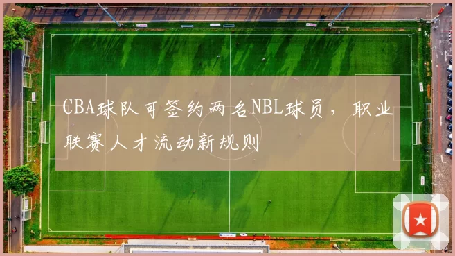 CBA球队可签约两名NBL球员，职业联赛人才流动新规则